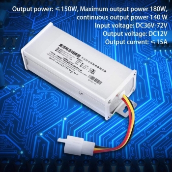 Adapter konwerterowy, DC 36 V 72 V na 12 V 15 A 180 W [22230000708]